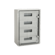 ΠΛΑΣΤΙΚΟΣ ΠΙΝΑΚΑΣ ABS PP 3118 60 ΘΕΣΕΩΝ IP 65 - ΔΙΑΦΑΝΗ ΠΟΡΤΑ