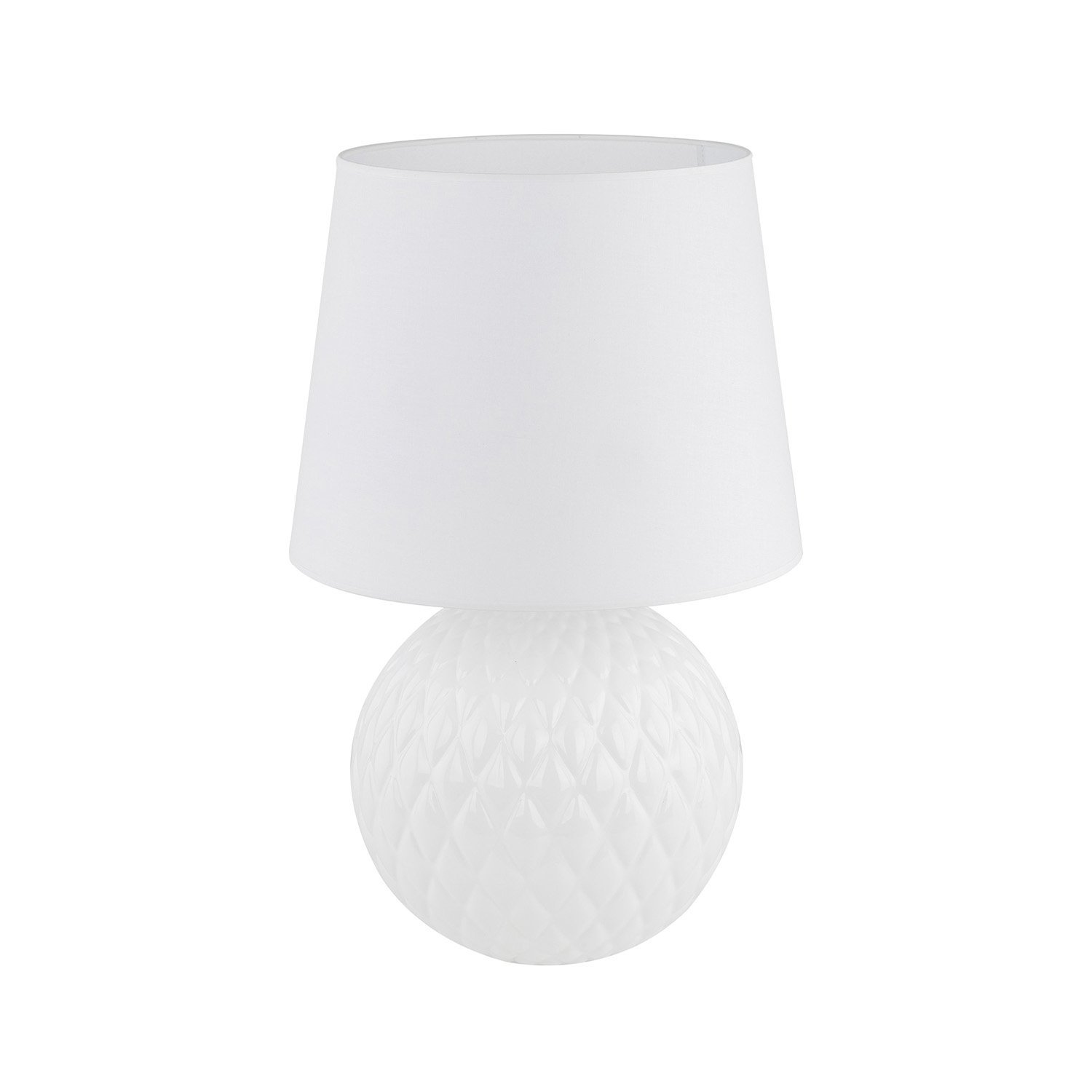 5593 TK LIGHTING TABLE LAMP SANTANA 5593 1XE27 WHITE - Image 1