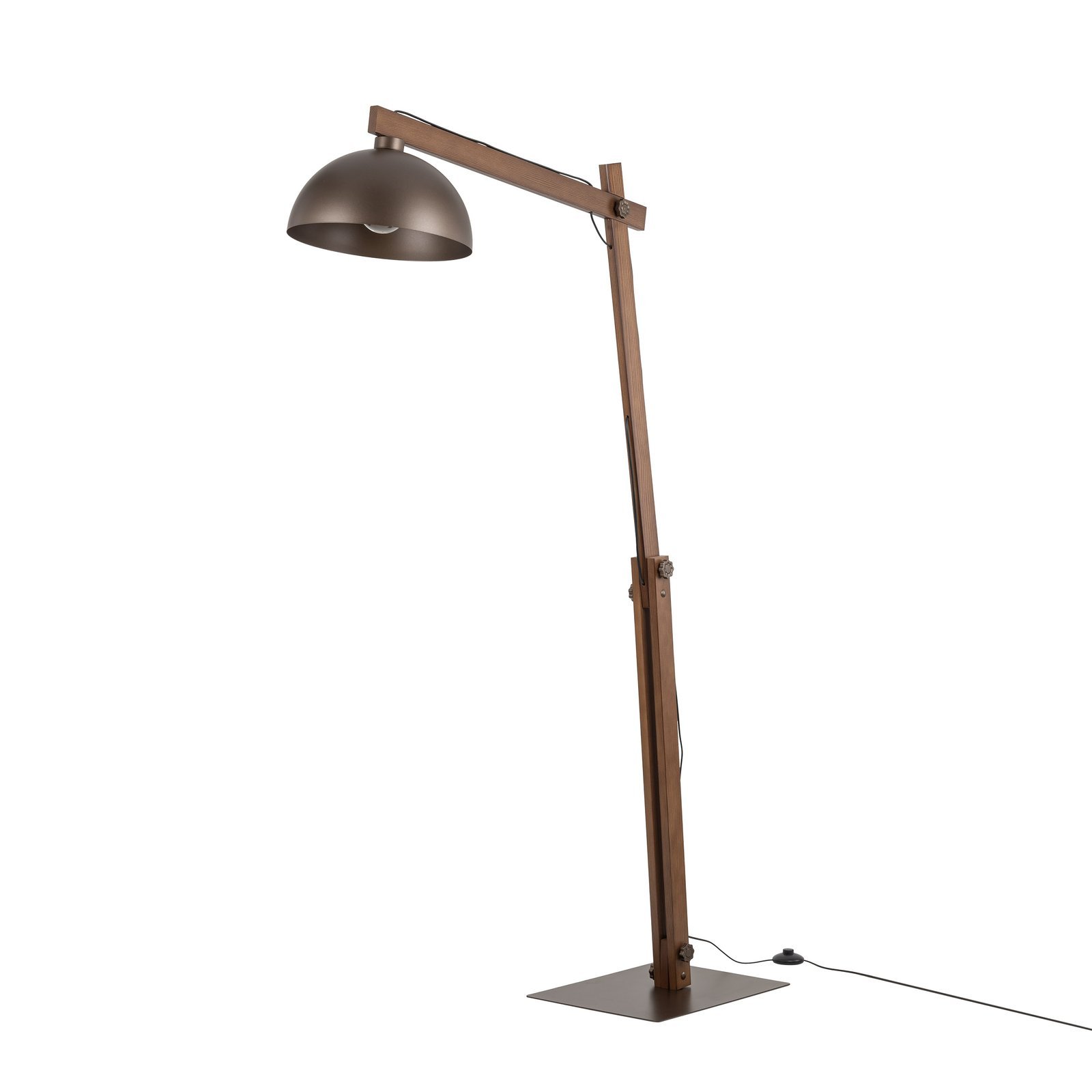 6319 TK LIGHTING FLOOR LAMP OSLO 6319 1XE27 BROWN - Image 1