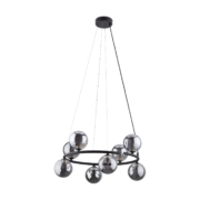 TK LIGHTING CHANDELIER ANABELLE 6844 8XG9 BLACK
