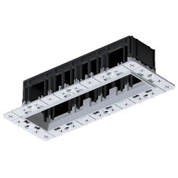 MODENA 4 MODULE RECESSED BOX WITHOUT FRAME