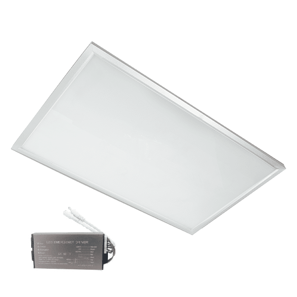 92PANEL013WE LED ΠΑΝΕΛ 36W 4000-4300K 595X295mm ΜΕ ΛΕΥΚΟ ΠΛΑΙΣΙΟ ΚΑΙ ΚΙΤ ΑΣΦΑΛΕΙΑΣ - Image 1