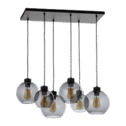 ALTHEA ΚΡΕΜΑΣΤΟ ΦΩΤΙΣΤΙΚΟ 6XE27 ΜΑΥΡΟ