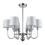 CARMEN ΠΟΛΥΦΩΤΟ 6XE27 ΛΕΥΚΟ/ΧΡΩΜΙΟ