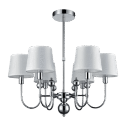 CARMEN ΠΟΛΥΦΩΤΟ 6XE27 ΛΕΥΚΟ/ΧΡΩΜΙΟ