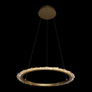 CORONA LED PENDANT 34W 3000K 660MM, GOLD