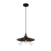 DAMON ΚΡΕΜΑΣΤΟ ΦΩΤΙΣΤΙΚΟ 3XE27 ΜΑΥΡΟ D360mm