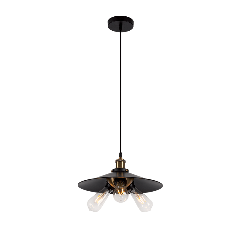 955DAMON3P DAMON ΚΡΕΜΑΣΤΟ ΦΩΤΙΣΤΙΚΟ 3XE27 ΜΑΥΡΟ D360mm - Image 1