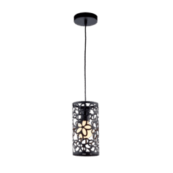 JANIS-1A ΚΡΕΜΑΣΤΟ ΦΩΤΙΣΤΙΚΟ 1XE27 ΜΑΥΡΟ D130mm