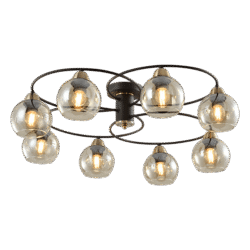 JAY ΠΟΛΥΦΩΤΟ 8XE27 ΜΑΥΡΟ/ΜΠΡΟΝΖΕ