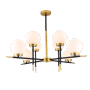 JULIET ΠΟΛΥΦΩΤΟ 8XE27 ΜΑΥΡΟ/ΧΡΥΣΟ