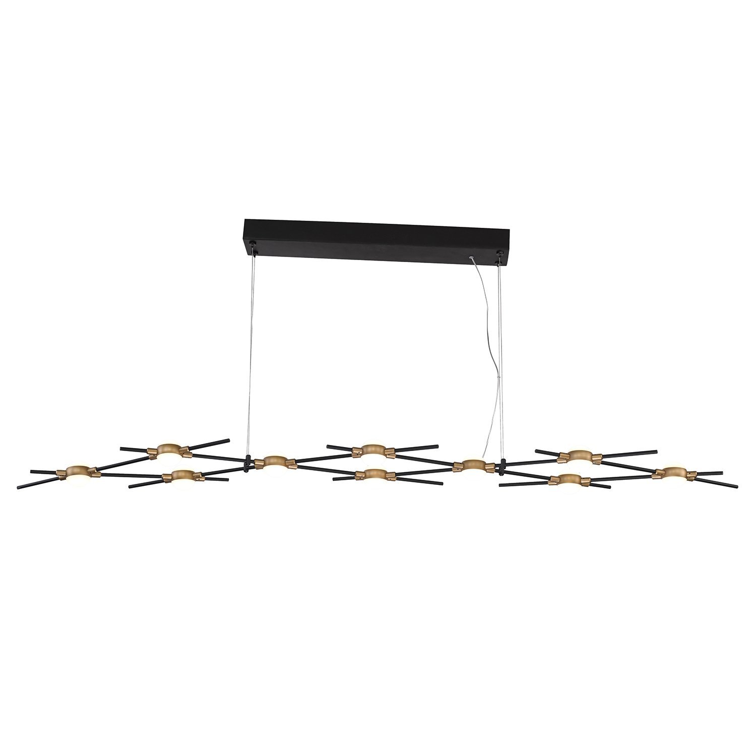 955MODULAR2430PGD MODULAR LED PENDANT 24W 3000K, BLACK+GOLD - Image 1