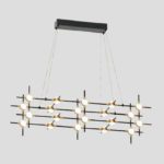 MODULAR LED PENDANT 48W 3000K, BLACK+GOLD