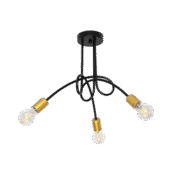 MYA ΠΟΛΥΦΩΤΟ 3XE27 ΜΑΥΡΟ/ΧΡΥΣΟ