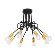 MYA ΠΟΛΥΦΩΤΟ 8XE27 ΜΑΥΡΟ/ΧΡΥΣΟ