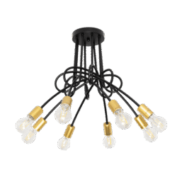 MYA ΠΟΛΥΦΩΤΟ 8XE27 ΜΑΥΡΟ/ΧΡΥΣΟ