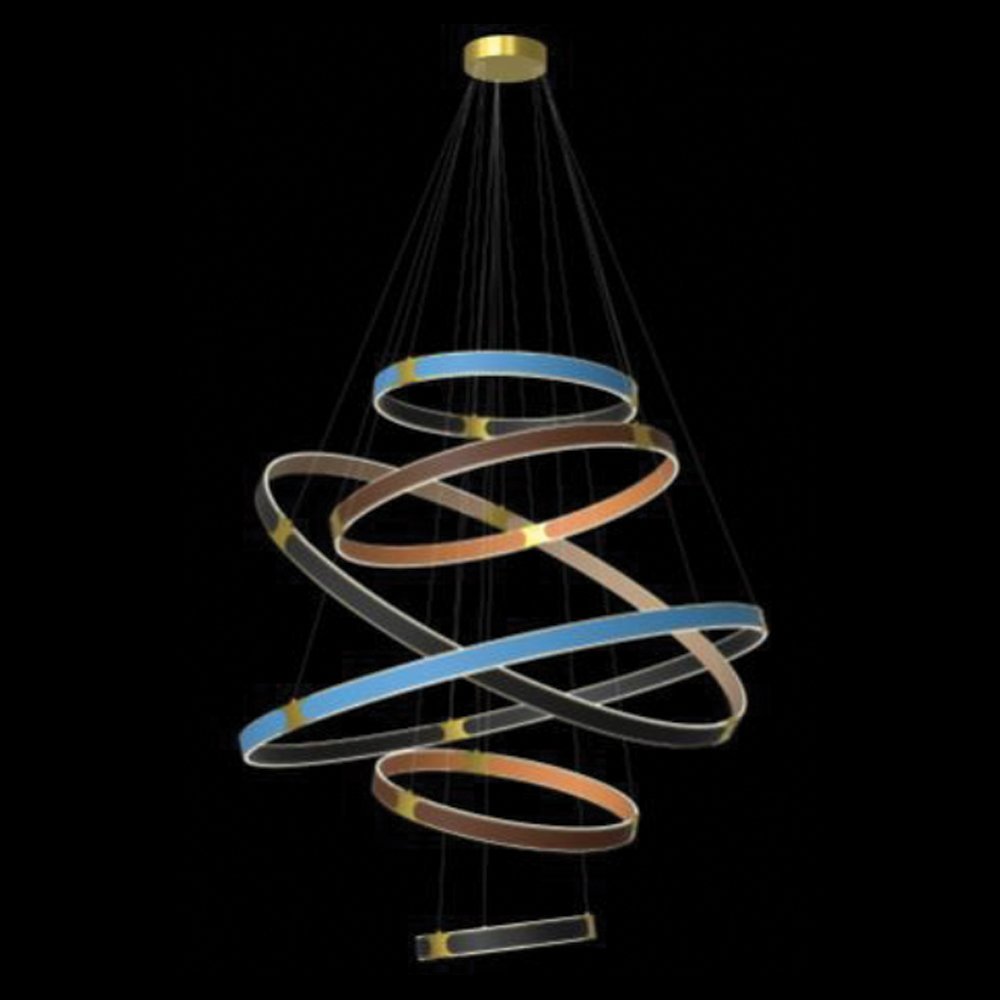 955PRESTIGE39030MC Elmark PRESTIGE Κρεμαστό Φωτιστικό LED 390W 3000K Multicoloured (955PRESTIGE39030MC) - Image 1