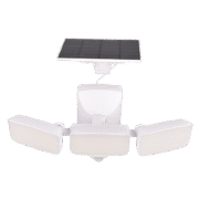 TRIPLE SOLAR FLOODLIGHT 15W IP54 WITH SENSOR, BLAC