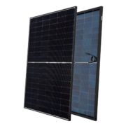 BIFACIAL MONOCRYSTALLINE HALF-CUT SOLAR PANEL N-TYPE TOPCON 430W, BLACK 22% + 18% EFFICEIENCY