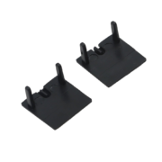 EL-28ECCR END CAP FOR PROFILE EL-28CR BLACK, SET
