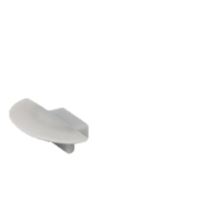 EL-87ECCR END CAP FOR PROFILE EL-87CR SILVER, SET
