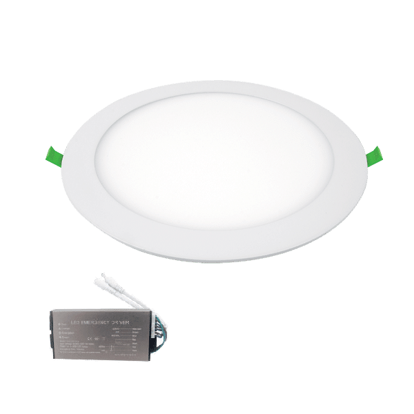 99LED607IP65CWE-2 LED ΠΑΝΕΛ ΣΤΡΌΓΓΥΛΟ 7W 6500K IP65+ΚΙΤ ΑΣΦΑΛΕΙΑΣ - Image 1