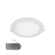 LED ΠΑΝΕΛ ΣΤΡΌΓΓΥΛΟ 18W 4000K IP44+ΚΙΤ ΑΣΦΑΛΕΙΑΣ