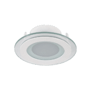 LED ΠΑΝΕΛ ΣΤΡΟΓΓΥΛΟ ΜΕ ΓΥΑΛΙ 6W 2700K