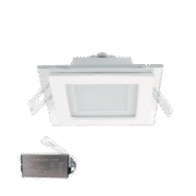 LED ΠΑΝΕΛ ΤΕΤΡΑΓΩΝΟ ΜΕ ΓΥΑΛΙ 6W 4000K+ ΚΙΤ ΑΣΦΑΛΕΙΑΣ