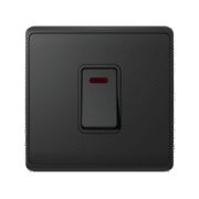 LONDON DOUBLE POLE SWITCH NEON 45A ANTHRACITE