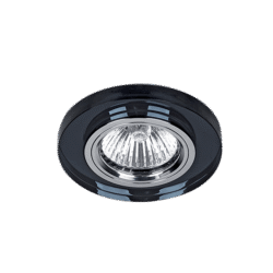 ΣΠΟΤ ΣΤΡΟΓΓΥΛΟ MR16 ΜΑΥΡΟ ΓΥΑΛΙ