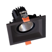 ΤΕΤΡΑΓΩΝΟ ΚΙΝΟΥΜΕΝΟ LED ΣΠΟΤ  15W 230V 4000K ΜΑΥΡΟ