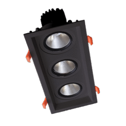ΤΡΙΠΛΟ ΚΙΝΟΥΜΕΝΟ LED ΣΠΟΤ  3X15W 230V 4000K ΜΑΥΡΟ