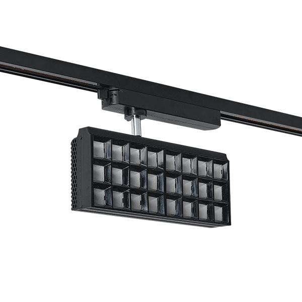 BL-482 PFLD ΣΠΟΤ ΡΑΓΑΣ 2-ΓΡΑΜΜΩΝ 60W 30° 3000K ΜΑΥΡΟ - Image 1