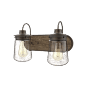 BIANCA ΑΠΛΙΚΑ 2XE27 ΜΑΥΡΟ MAT/ΞΥΛΟ