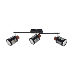 DELIA ΣΠΟΤ 3XE27 ΜΑΥΡΟ