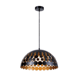 GALAXY ΚΡΕΜΑΣΤΟ ΦΩΤΙΣΤΙΚΟ 1XE27 ΜΑΥΡΟ/ΧΡΥΣΟ