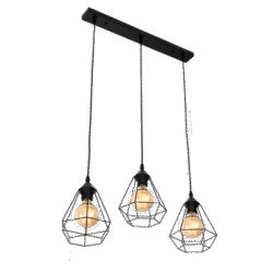 HEIDI ΚΡΕΜΑΣΤΟ ΦΩΤΙΣΤΙΚΟ 3XE27 ΜΑΥΡΟ