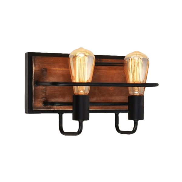 BL-706 SILVIA ΑΠΛΙΚΑ 2XE27 ΜΑΥΡΟ MAT/ΞΥΛΟ - Image 1