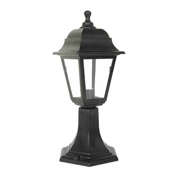 BL-779 KEVIN LANTERN ΦΑΝΑΡΙ ΣΤΑΝΤ 1XE27 ΜΑΥΡΟ H415 IP44 - Image 1