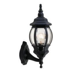 JAMES ΦΑΝΑΡΙ ΠΡΟΣ ΤΑ ΠΑΝΩ 1XE27 ΜΑΥΡΟ IP44