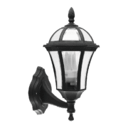 STEVEN ΦΑΝΑΡΙ ΠΡΟΣ ΤΑ ΠΑΝΩ 1XE27 ΜΑΥΡΟ IP44