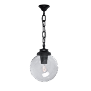 GLOBE 250 ΦΑΝΑΡΙ ΚΡΕΜΑΣΤΟ 1XE27 IP55 ΜΑΥΡΟ