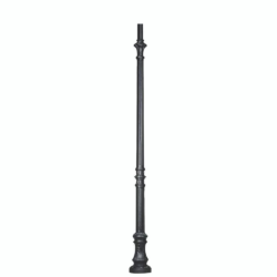KARMEL POLE 3000ММ WITH DOOR, BLACK