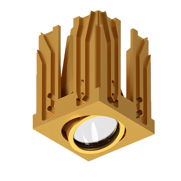 BR-7 MODENA-LS LED COB MODULE 5W 3000K 24° IP20 BRASS - Image 1