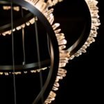 CORONA LED PENDANT 104W 3000K 860MM, GOLD - Image 2