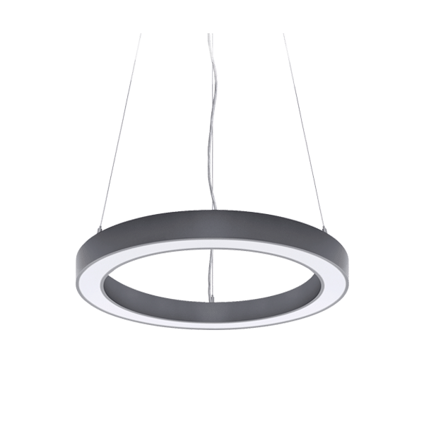 GR-132 RINGS LED ΣΤΡΟΓΓΥΛΟ ΦΩΤΙΣΤΙΚΟ 35W 4000K D600 ΓΚΡΙ - Image 1