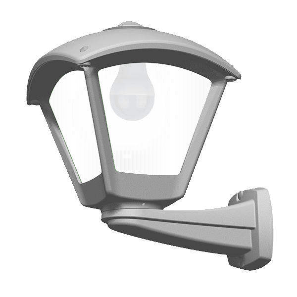 GR-93 DARIO 250 GARDEN WALL LAMP 1XE27 IP55 GREY - Image 1