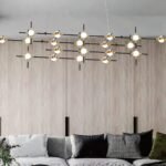 MODULAR LED PENDANT 48W 3000K, BLACK+GOLD - Image 3
