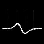 PEARL LED PENDANT 66W 3000K, GOLD